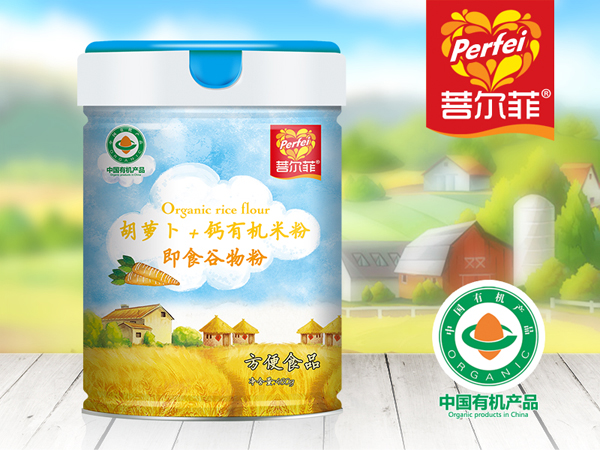 菩爾菲胡蘿卜+鈣有機(jī)米粉 聽裝