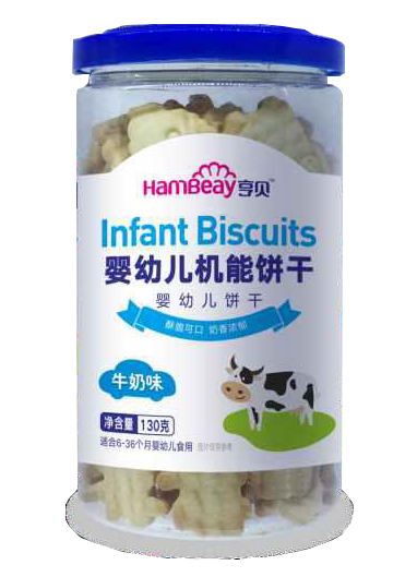 亨貝嬰幼兒機(jī)能餅干 牛奶味