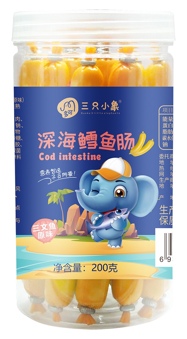 多可三只小象16支裝魚(yú)腸 三文魚(yú)原味
