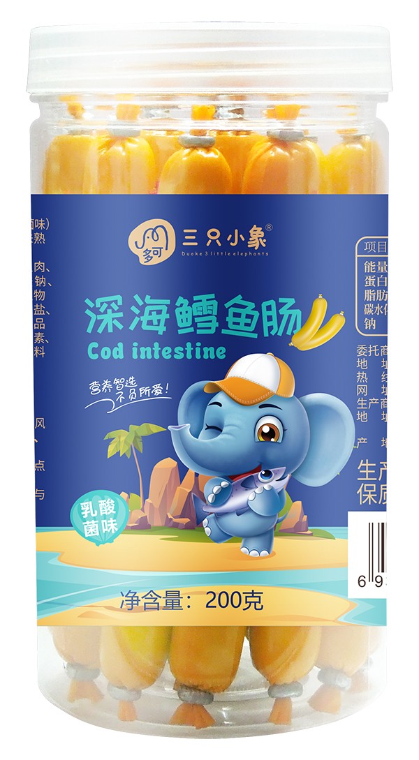 多可三只小象16支裝魚(yú)腸 乳酸菌味