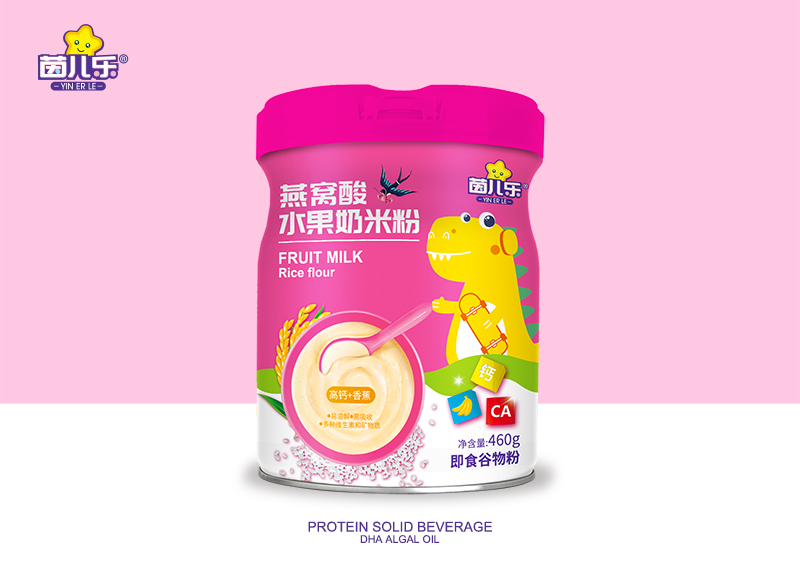 茵兒樂燕窩酸水果奶米粉-高鈣+香蕉