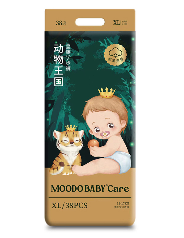 MOODO BABY®Care動(dòng)物王國系列皇族學(xué)步褲XL38