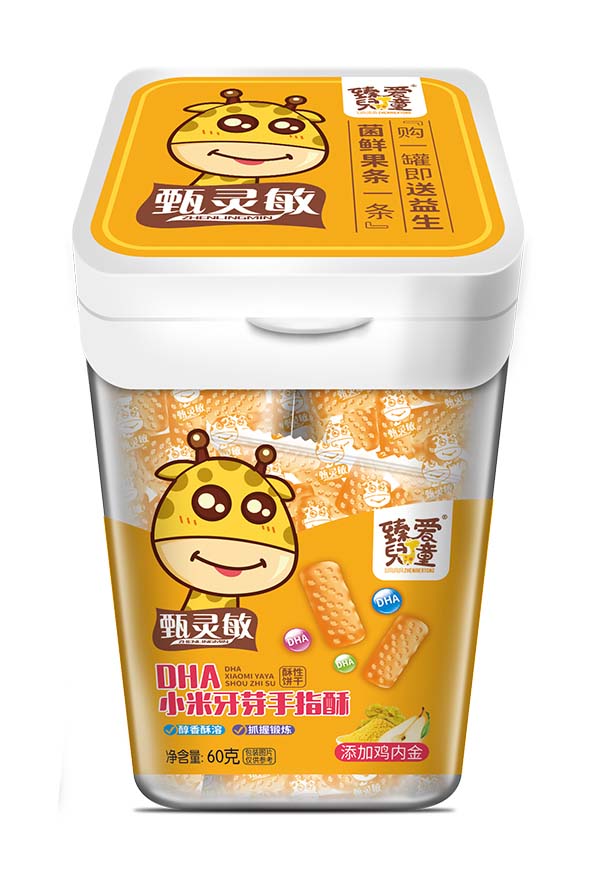 臻愛兒童DHA小米牙芽手指酥