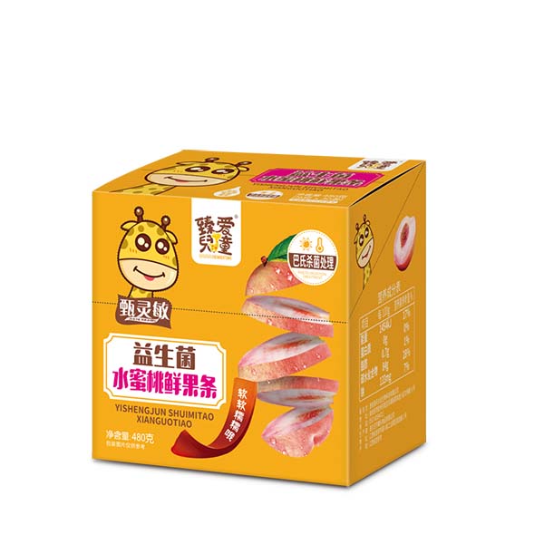 臻愛兒童益生菌水蜜桃鮮果條1