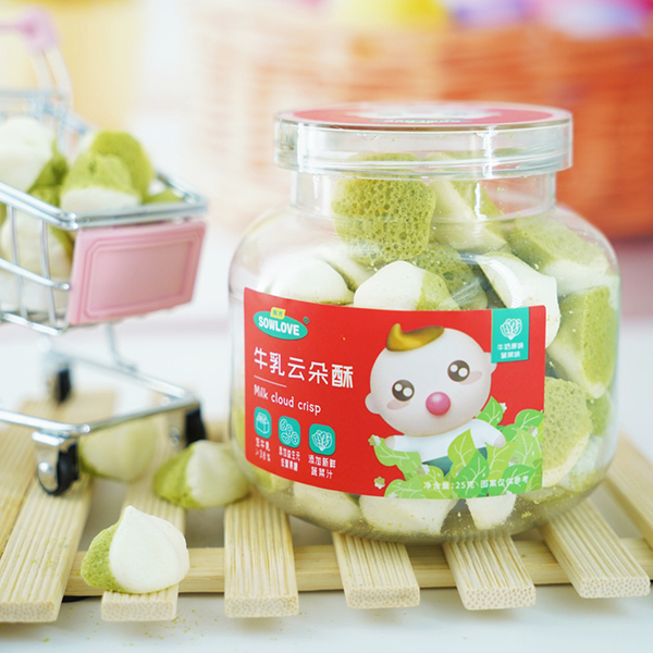 甄育牛乳云朵酥-牛奶原味+蟹黃味
