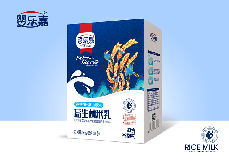 嬰樂嘉鈣鐵鋅+淮山薏米益生菌米乳 盒裝