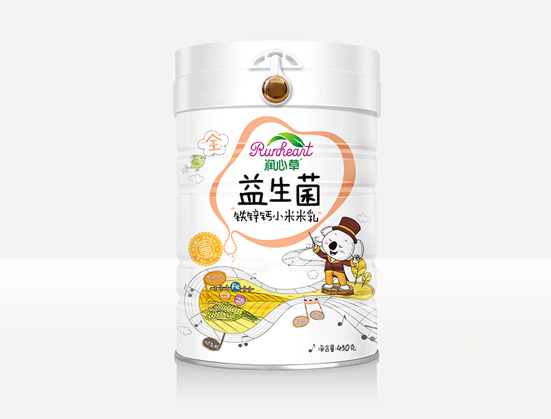 潤心草益生菌鐵鋅鈣小米米乳450克