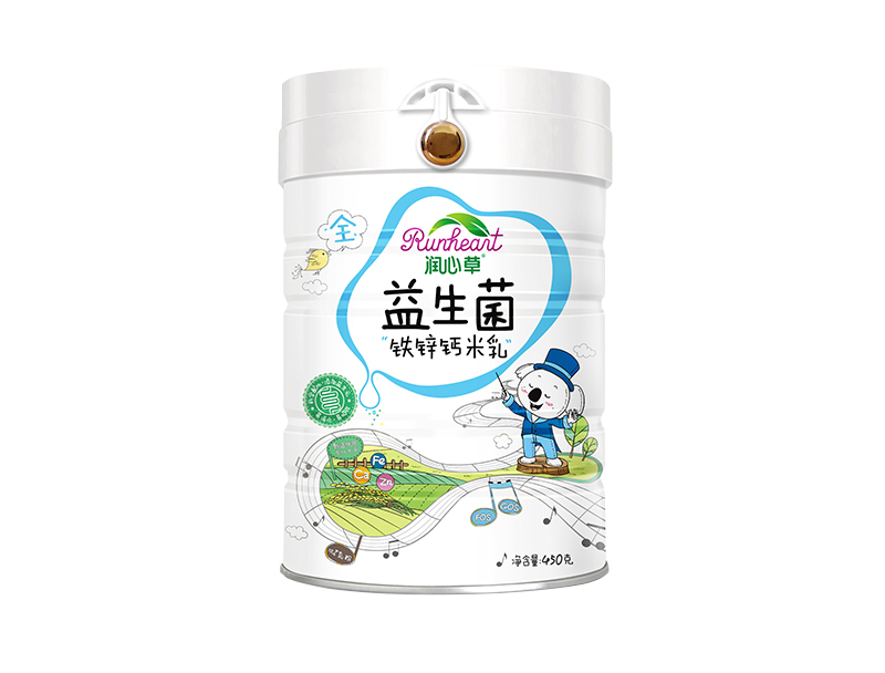 潤心草益生菌鐵鋅鈣米乳450克