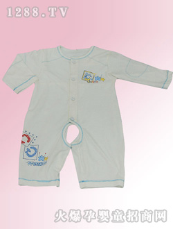 安嬰寶白色嬰兒爬衣