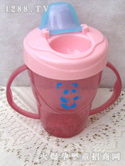 喜悅雙耳滑蓋透明學飲杯