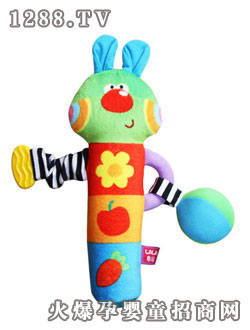 lala布書小兔搖棒