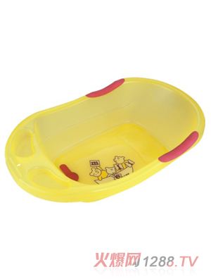 麗寶健黃色嬰兒浴盆