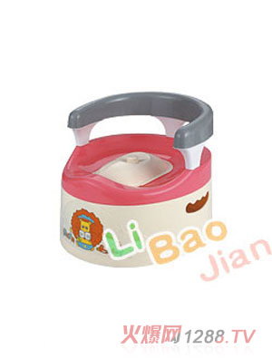 麗寶健灰加紅嬰兒座便器