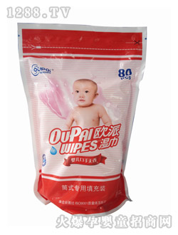 歐派80片補充裝濕巾