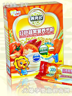 善食多紅色蔬菜營(yíng)養(yǎng)米粉