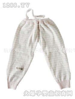 哆啦小貝嬰兒3~6月綁帶褲