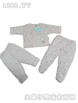 比比樂(lè)純棉保暖三件套