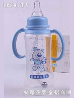 日康嬰兒帶柄PP奶瓶240ML
