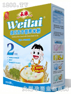 未來(lái)牌綠豆百合營(yíng)養(yǎng)米粉2段400g