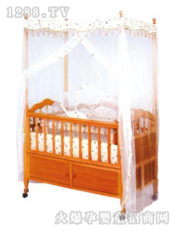 愛嬰寶嬰兒木床5203