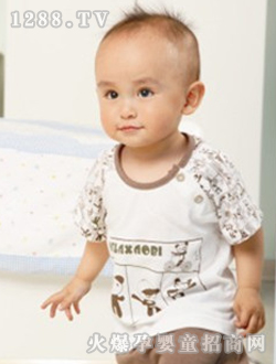 哆啦小貝白色嬰兒上衣