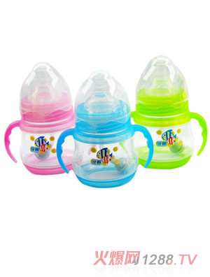 親恩4安寬口徑雙柄易握全自動(dòng)PP奶瓶