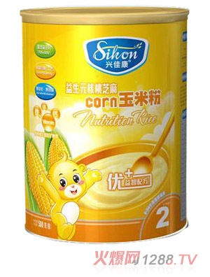 興佳康聽裝益生元核桃芝麻米粉2段