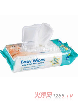 80片清香味清潔嬰兒濕巾