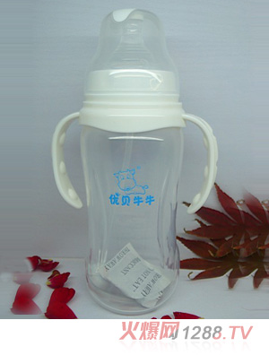 優(yōu)貝牛牛升級版寬口徑PP奶瓶280ml
