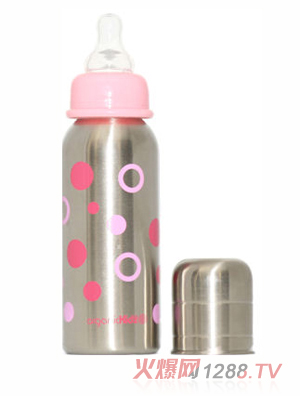 歐可滋不銹鋼標(biāo)口奶瓶粉7oz