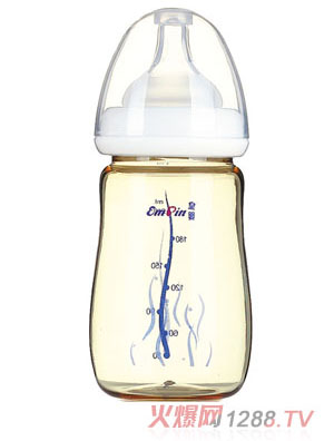 皇嬰PPSU寬口圓弧小奶瓶210ml白色