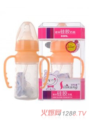 矽利康液體硅膠奶瓶80ml