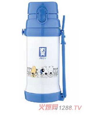 無雙寶貝保溫直飲壺650ML藍色