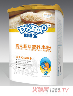 嘟嘟寶益生元+胡蘿卜營養(yǎng)米粉2段