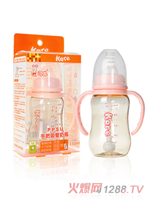 可兒KR-1065標(biāo)口手把自動PPSU奶瓶150ml