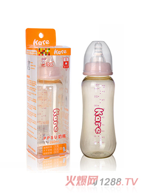 可兒KR-1062標(biāo)口PPSU奶瓶260ml