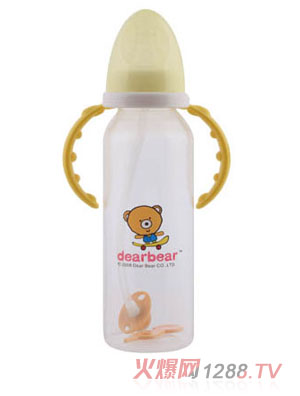 親親貝貝PP標(biāo)準(zhǔn)直身自動奶瓶250ml+握把