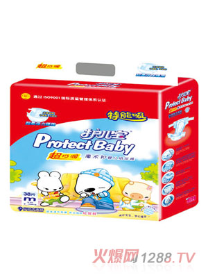 護(hù)兒寶超級(jí)薄嬰兒紙尿褲M碼38片
