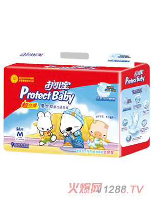 護(hù)兒寶特薄嬰兒紙尿褲M碼24片