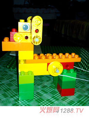 樂(lè)高可愛(ài)狗積木玩具