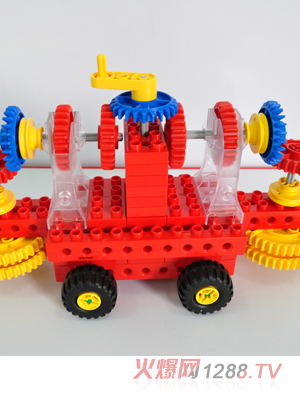 樂(lè)高四輪車積木玩具