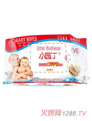 小園丁原生谷胚口手護膚濕巾80片裝