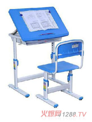 伯課嬰幼兒學(xué)習(xí)桌粉藍(lán)色