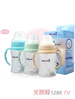 皇嬰寬口PP自動(dòng)奶瓶210ML