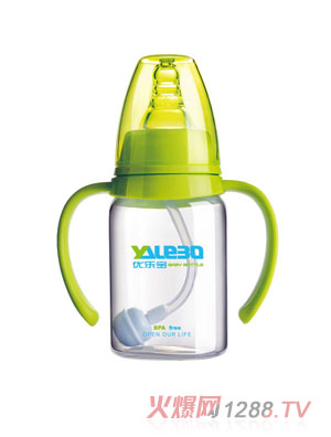 優(yōu)樂寶PP標(biāo)準(zhǔn)口徑有柄自動奶瓶120ML(S)