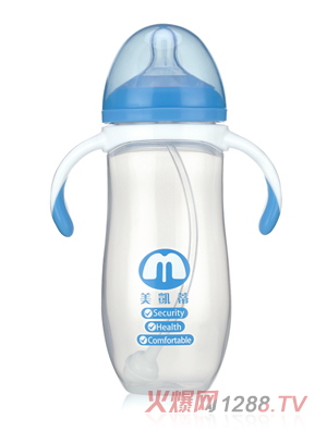 美凱蒂PP奶瓶藍色