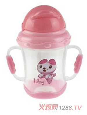 陽光兔嬰兒吸管訓(xùn)練杯180ML粉色
