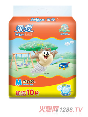 柔愛華納寶寶紙尿褲(大包裝)M碼72片