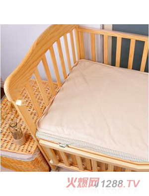 配新疆棉可拆洗天然有機(jī)棉彩棉純棉yingye墊被套youe園寶寶床褥