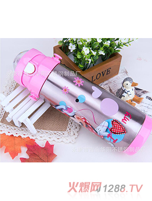 兒童吊帶吸管杯嬰幼兒學(xué)飲杯卡通杯子帶吸管背帶